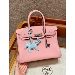 에르메스 Hermes Birkin 30cm Togo 3Q Rose Sakura/silver