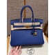 에르메스 Hermes Birkin 30cm Togo 7T Blue electric/gold