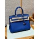 에르메스 Hermes Birkin 30cm Togo 7T Blue electric/silver