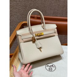 에르메스 Hermes Birkin 30cm Togo 10 craie/gold