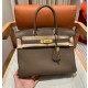 에르메스 Hermes Birkin 30cm Togo 18 Etoupe/gold