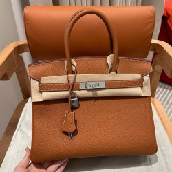 에르메스 Hermes Birkin 30cm Togo 37 Gold/silver