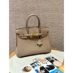 에르메스 Hermes Birkin 30cm Togo 81 Girs Tourterlle/gold