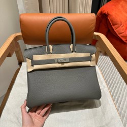 에르메스 Hermes Birkin 30cm Togo OL Gris Mayer/silver