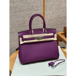 에르메스 Hermes Birkin 30cm Togo P9 Anemone/silver