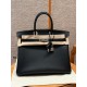 에르메스 Hermes Birkin 35cm Epsom 89 noir/silver