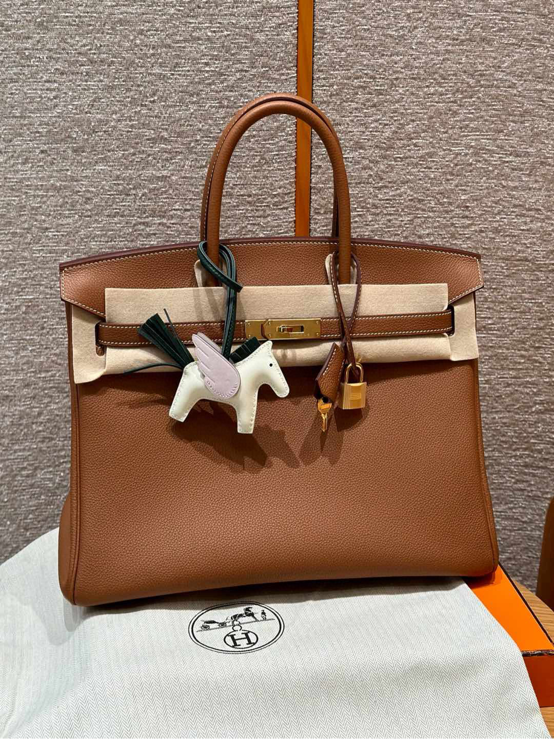 에르메스 Hermes Birkin 35cm Togo 37 Gold/gold