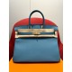 에르메스 Hermes Birkin 35cm Togo 75 Blue Jean/gold
