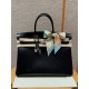 에르메스 Hermes Birkin 40cm Box 89 noir/silver