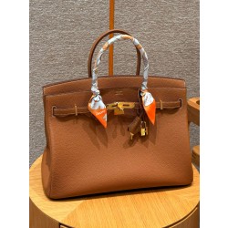 에르메스 Hermes Birkin 40cm Togo 1H Toffee/gold