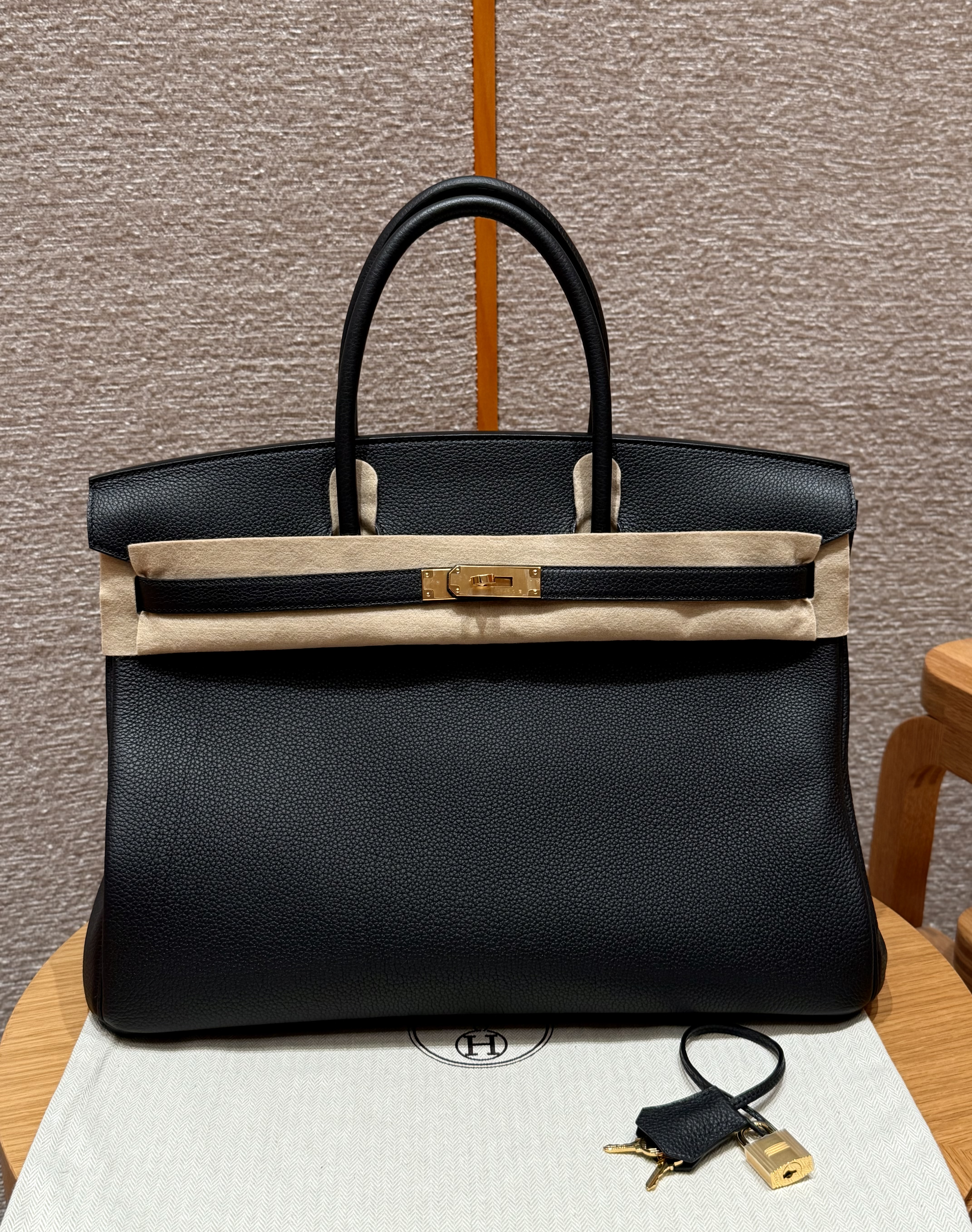 에르메스 Hermes Birkin 40cm Togo 89 noir/gold
