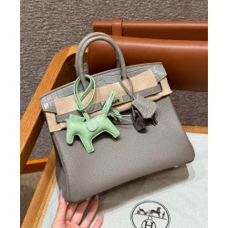에르메스 Hermes Birkin Touch 25cm Togo and Matte Alligator 81 Gris tourterlle and M8 Gris Asphalte/silver