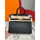 에르메스 Hermes Birkin Touch 25cm Togo and Niloticus 89 Noir/gold