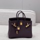 에르메스 Hermes Brikin 25cm Germany Leather 59 Raisin/gold