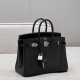 에르메스 Hermes Brikin 25cm Togo 89 Noir/silver