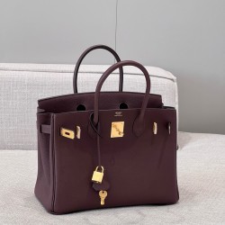 에르메스 Hermes Brikin 30cm Togo 0G Rouge seller/gold