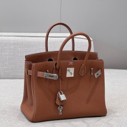 에르메스 Hermes Brikin 30cm Togo 37 Gold/silver