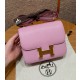 에르메스 Hermes Constance 19cm chèvre X9 Mauve/gold
