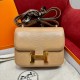 에르메스 Hermes Constance 19cm Lizard OM Chai/gold
