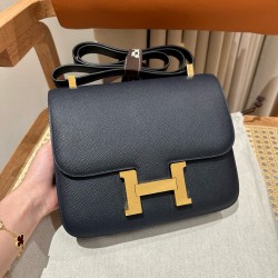 에르메스 Hermes Constance 24cm Epsom 2Z Blue nuit/gold