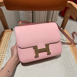 에르메스 Hermes Constance 24cm Epsom 3Q Rose Sakura/gold