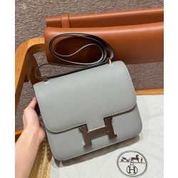 에르메스 Hermes Constance 24cm Epsom 4Z Gris Mouette/silver