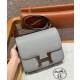 에르메스 Hermes Constance 24cm Epsom 4Z Gris Mouette/silver