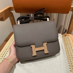 에르메스 Hermes Constance 24cm Epsom 8F Etain/Rose gold