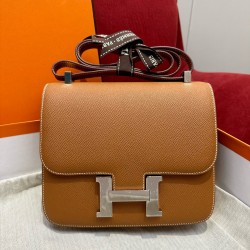 에르메스 Hermes Constance 24cm Epsom 37 Gold/silver