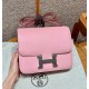에르메스 Hermes Constance 24cm Swift 3Q Rose Sakura/silver