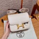 에르메스 Hermes Constance with mirror 19cm Epsom 10 Craie/gold
