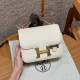 에르메스 Hermes Constance with mirror 19cm Epsom i2 Nata/gold