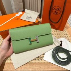 에르메스 Hermes Constance to go 20cm Epsom 3i Vert Criquet/Lizard silver Croco