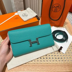 에르메스 Hermes Constance to go 20cm Epsom O6 Vert Jade/Lizard silver