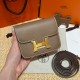 에르메스 Hermes Constance slim 12.4cm Epsom 18 Etoupe/gold