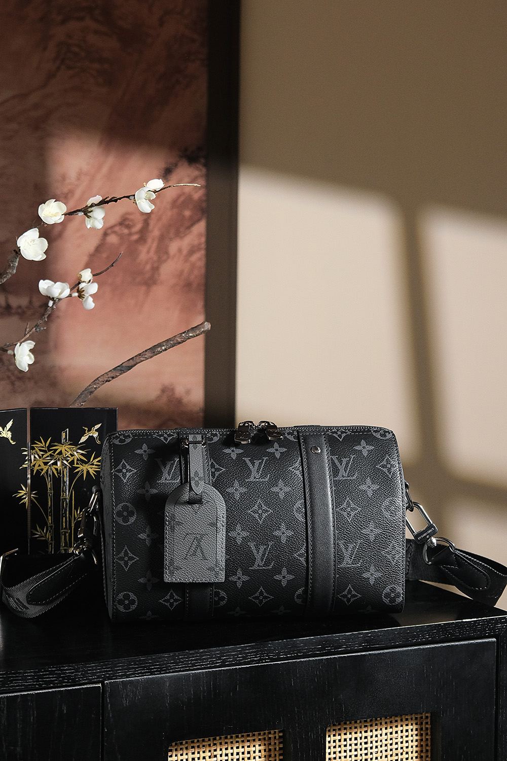 【GR】루이비통 Louis Vuitton M45936 City Keepall Monogram Eclipse and Monogram Eclipse Reverse