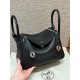 에르메스 Hermes Lindy 26cm Clemence 89 Noir/silver