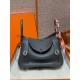 에르메스 Hermes Lindy 26cm Clemence H0 Girs Misty/silver