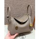 에르메스 Hermes Lindy 26cm Clemence M8 Gris Asphalte/gold