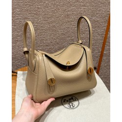 에르메스 Hermes Lindy 26cm Clemence S2 Trench/gold