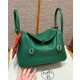 에르메스 Hermes Lindy 26cm evercolor U4 Vert vertigo/silver