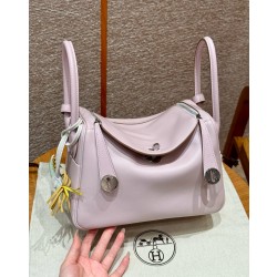 에르메스 Hermes Lindy 26cm Swift 09 Mauve pale/silver