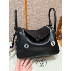 에르메스 Hermes Lindy 26cm Swift 89 Noir/silver