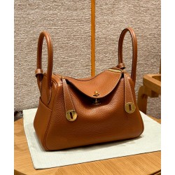 에르메스 Hermes Lindy 30cm Clemence 37 Gold/gold