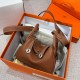에르메스 Hermes Mini Lindy 19cm TC 37 Gold/silver