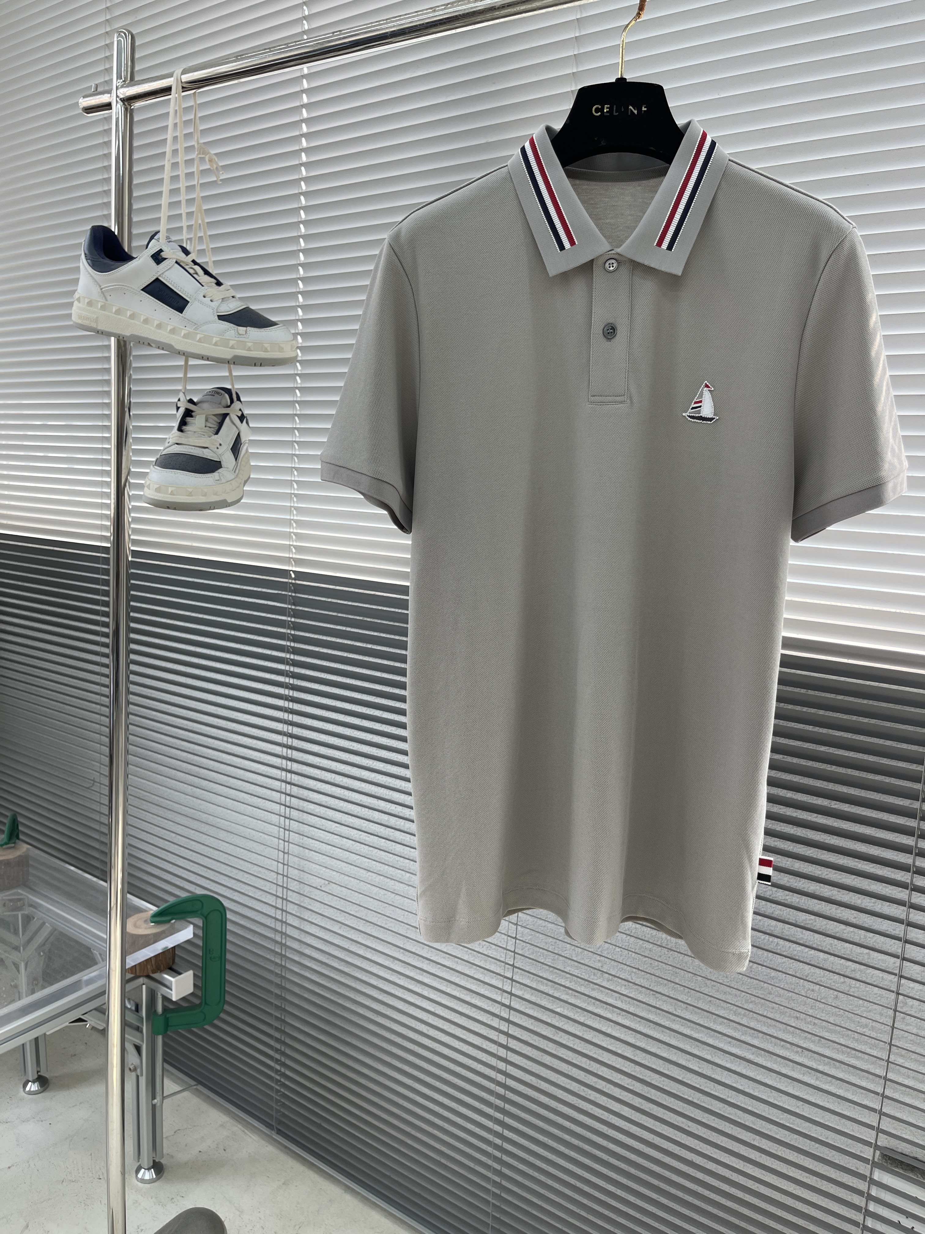 톰브라운 Thom Browne 반팔 폴로 셔츠