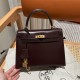 에르메스 Hermes Kelly 25cm Box 47 Chocolat/gold