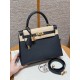 에르메스 Hermes Kelly 25cm Epsom 2z Blue nuit/gold
