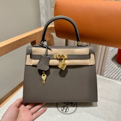 에르메스 Hermes Kelly 25cm Epsom 8F Etai/ gold