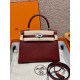 에르메스 Hermes Kelly 25cm Epsom 55 Rouge H/silver